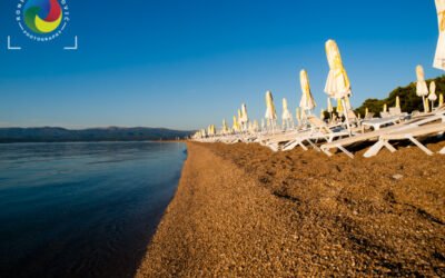 Zlatni rat beach in the summer morning